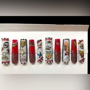 Rock n roll press on nails